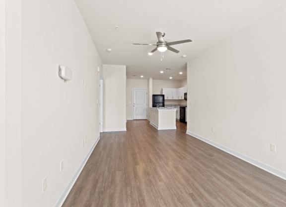 Peaks of Lexington Apartments Living Room and kitchen with LVT floors