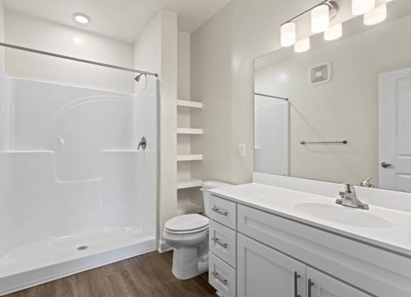 Peaks of Lexington Clubhouse Bathroom with shower