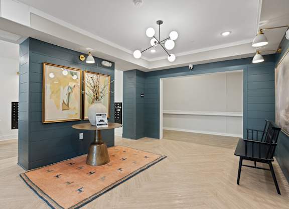 Ovata at Reedy Creek Senior Apartments in Charlotte NC entrance and mailroom