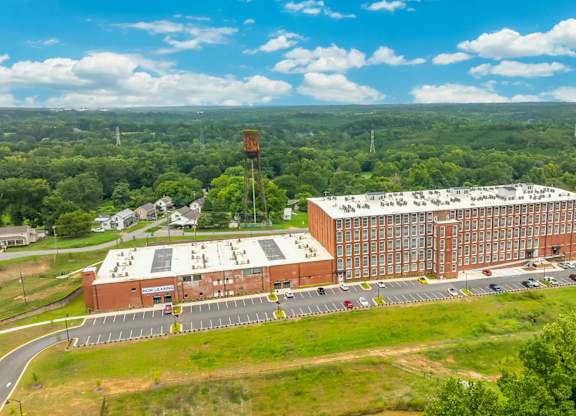 Aerial View of Converse Mill Lofts Apartments in Spartanburg SC