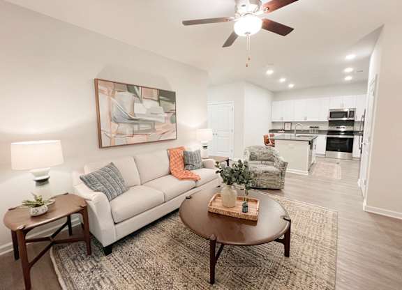Pet-Friendly Luxury Apartments In Boiling Springs, SC - Grande At Geyser Falls - Model Unit with Luxury Vinyl Tile Flooring