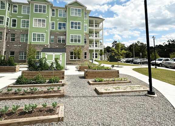 The Haven at Palmer Pointe Senior Apartments Walking Trail and Gardens