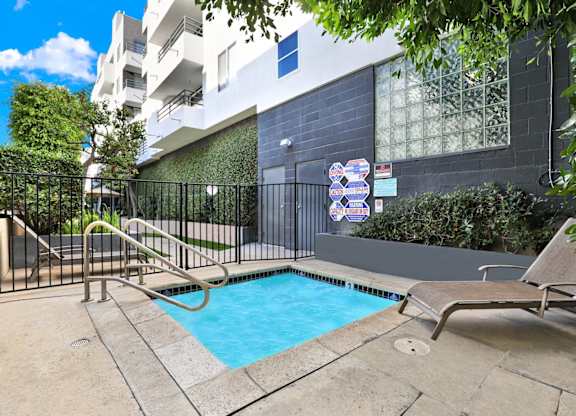 Spa Area at Midvale Towers Apartments Westwood, Los Angeles, 90024
