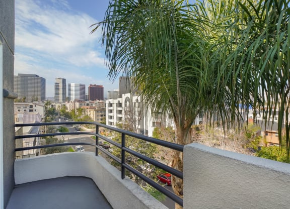 Balcony at Midvale Towers Apartments Westwood, California 90024