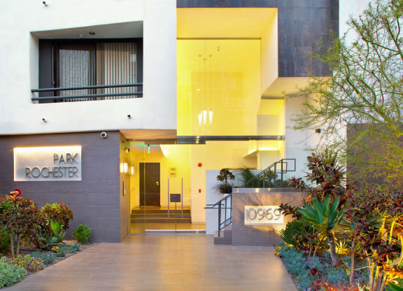 Entrance View at Park Rochester, California, 90024