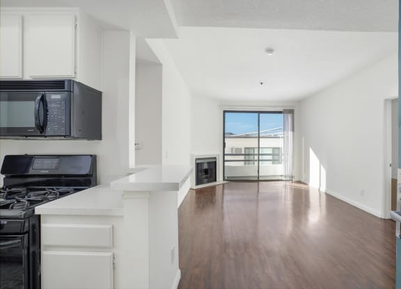 Kitchen And Living Area at Park Rochester, California