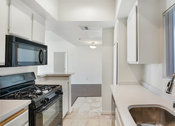 Fully Equipped Kitchen at Park Rochester, Los Angeles