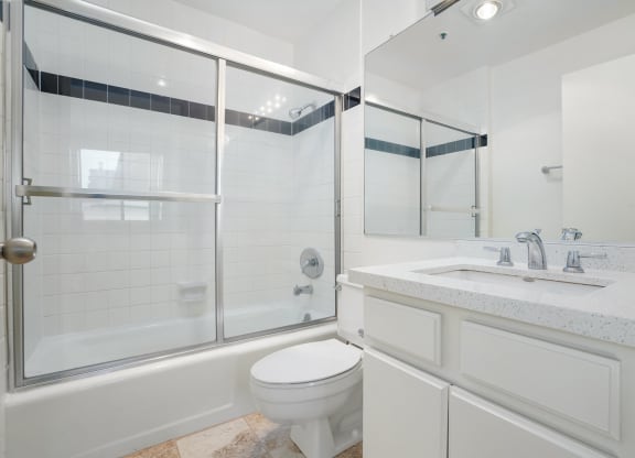 Bathroom With Bathtub at Park Rochester, Los Angeles, CA