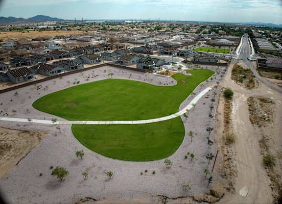 The Reserve at Westpark community of single family homes for rent.  Community Park