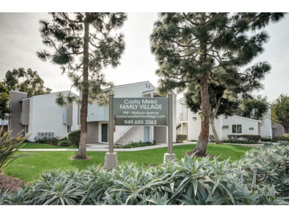 Property Signage at Costa Mesa Family Village, California, 92627