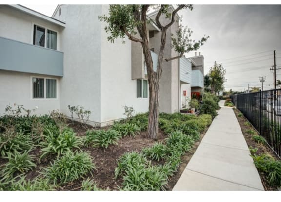 Walking Trail at Costa Mesa Family Village, Costa Mesa, California