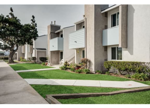Safe Walking Paths In Courtyard at Costa Mesa Family Village, California, 92627