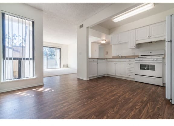 Wood Floor Dining Room at Costa Mesa Family Village, Costa Mesa, CA, 92627