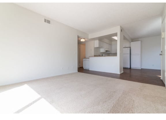 Vacant Living Area at Costa Mesa Family Village, Costa Mesa, California
