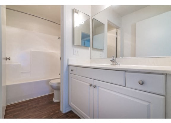 Bathroom With Bathtub at Costa Mesa Family Village, Costa Mesa