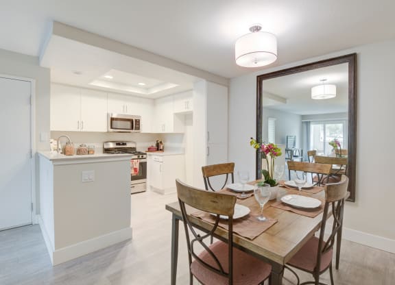 Kitchen and dining room at Laguna Gardens, Laguna Niguel, CA, 92677