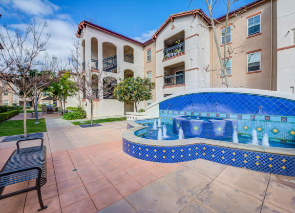 Outdoor fountain at Dos Vientos Newbury Park, CA 91320