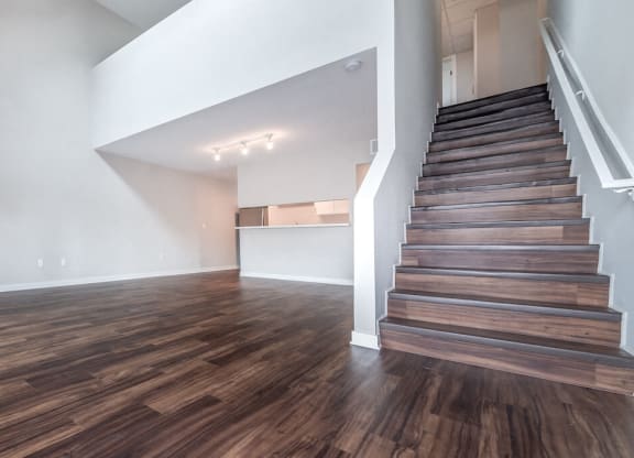 Staircase at Beverly Plaza Apartments, Long Beach