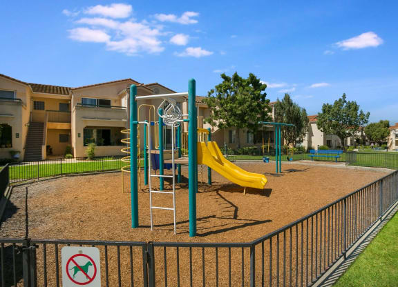 the playground at Arroyo Villa Apartments, Thousand Oaks, California