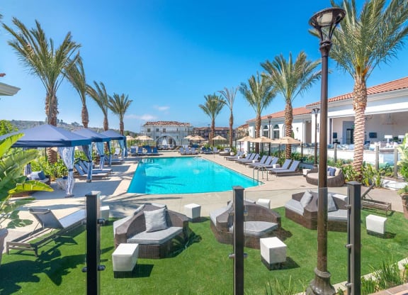 Swimming Pool area at Montecito Apartments at Carlsbad, Carlsbad, California