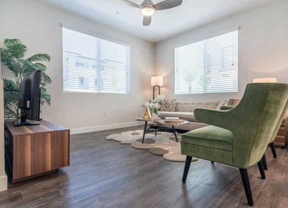 Living room chair at Montecito Apartments at Carlsbad, California, 92010