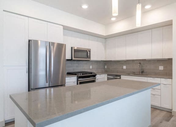 Unfurnished kitchen at Montecito Apartments at Carlsbad, Carlsbad, CA
