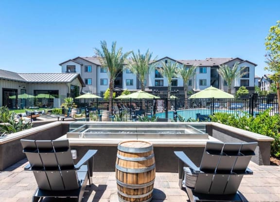 Pool at The Vineyards Apartments, Porter Ranch, CA