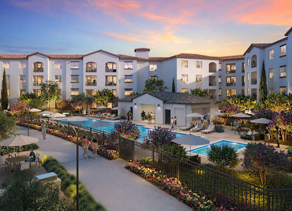 Pradera San Ramon CA Rendering interior courtyard