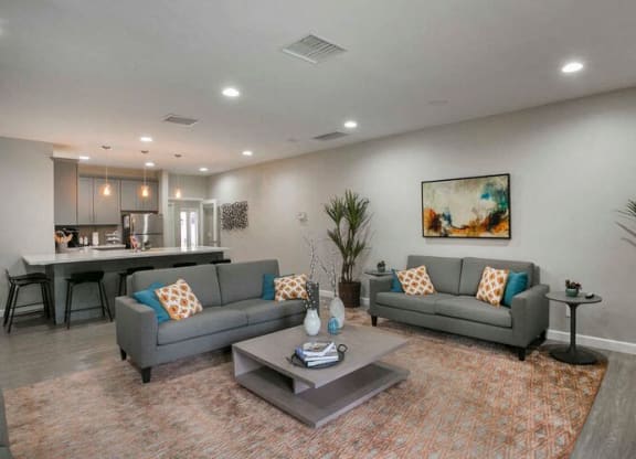 Living Room at Redlands Park Apts, Redlands, CA, 92373