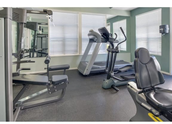 the apartments at masse corner 205 fitness room  at Seville at Gale Ranch, San Ramon, CA, 94582