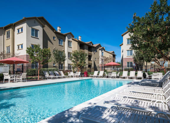 Pool And Sundecks at Valencia at Gale Ranch, California, 94582
