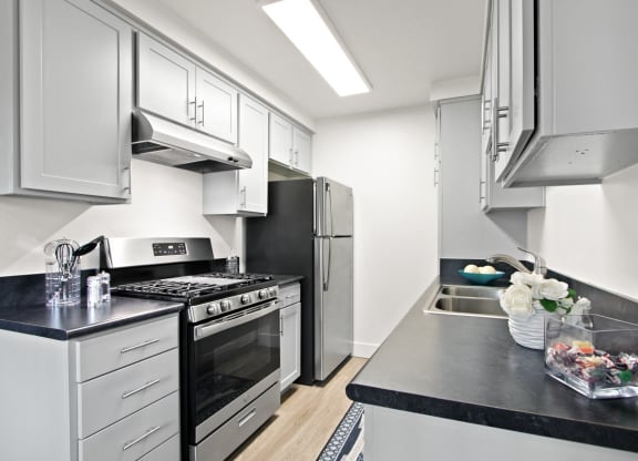 Stainless Steel Appliances at Clair Del and Clair Del Gardens, Long Beach, California