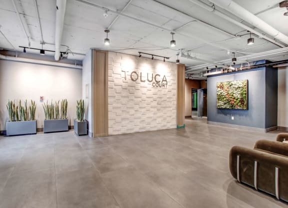 the lobby at the m on hennepin apartments in minneapolis, mn at Toluca Court, California, 91602