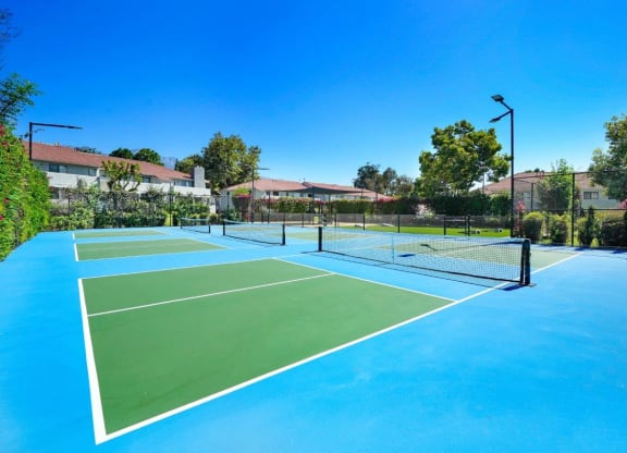 tennis court at the view at The Park Apartments, Rancho Cucamonga, CA