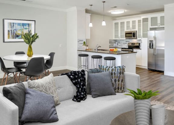 Living Room Interior at Apex Mission Valley, California, 92108