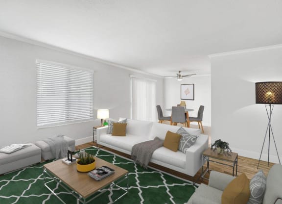Living Room at The Park Apartments, Rancho Cucamonga