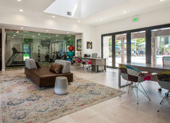 Lobby at The Park Apartments, Rancho Cucamonga,California, 91730