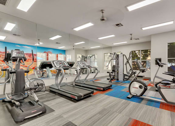 Fitness center at Bella Terra Apartments, Nevada