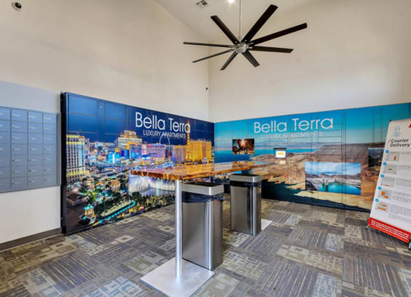 Mail locker at Bella Terra Apartments, Nevada