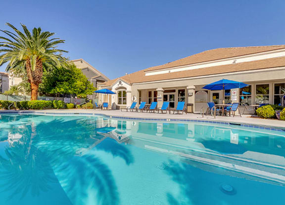 Pool side at Bella Terra Apartments, Henderson