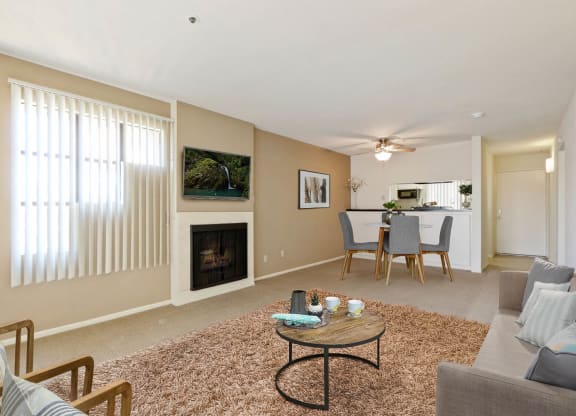 Living Room at Bixby Knolls, California