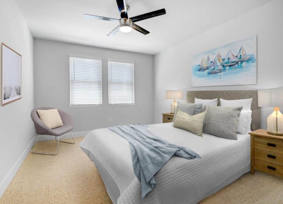 Lavish Bedroom at Canyon Crest, California