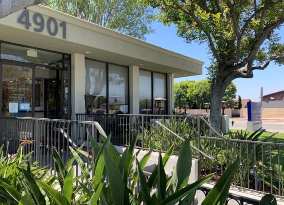 Property Entrance at Clair Del and Clair Del Gardens, California, 90807