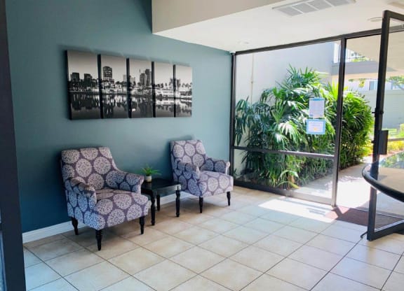 Lobby at Clair Del and Clair Del Gardens, California, 90807