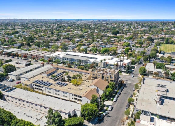 Aerial at Meridian Apartments, Los Angeles, CA