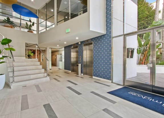 Entrance at Midvale Apartments, Los Angeles, CA