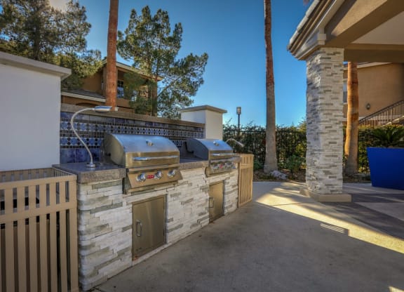 Barbeque at Milan Apartment Townhomes, Nevada