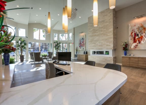 Lobby at Milan Apartment Townhomes, Nevada, 89183