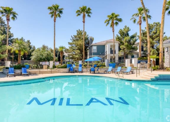 Swimming Pool at Milan Apartment Townhomes, Nevada, 89183