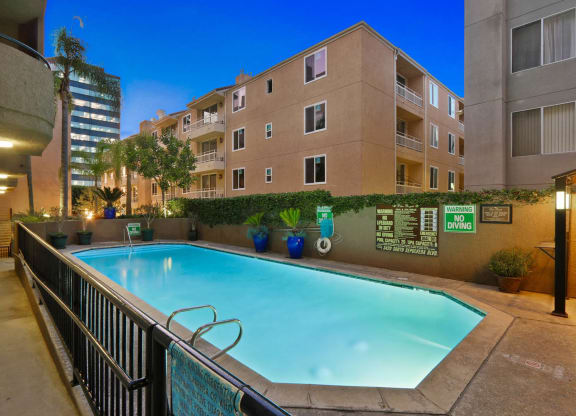 Pool at Palm Royale Apartments, California, 90034